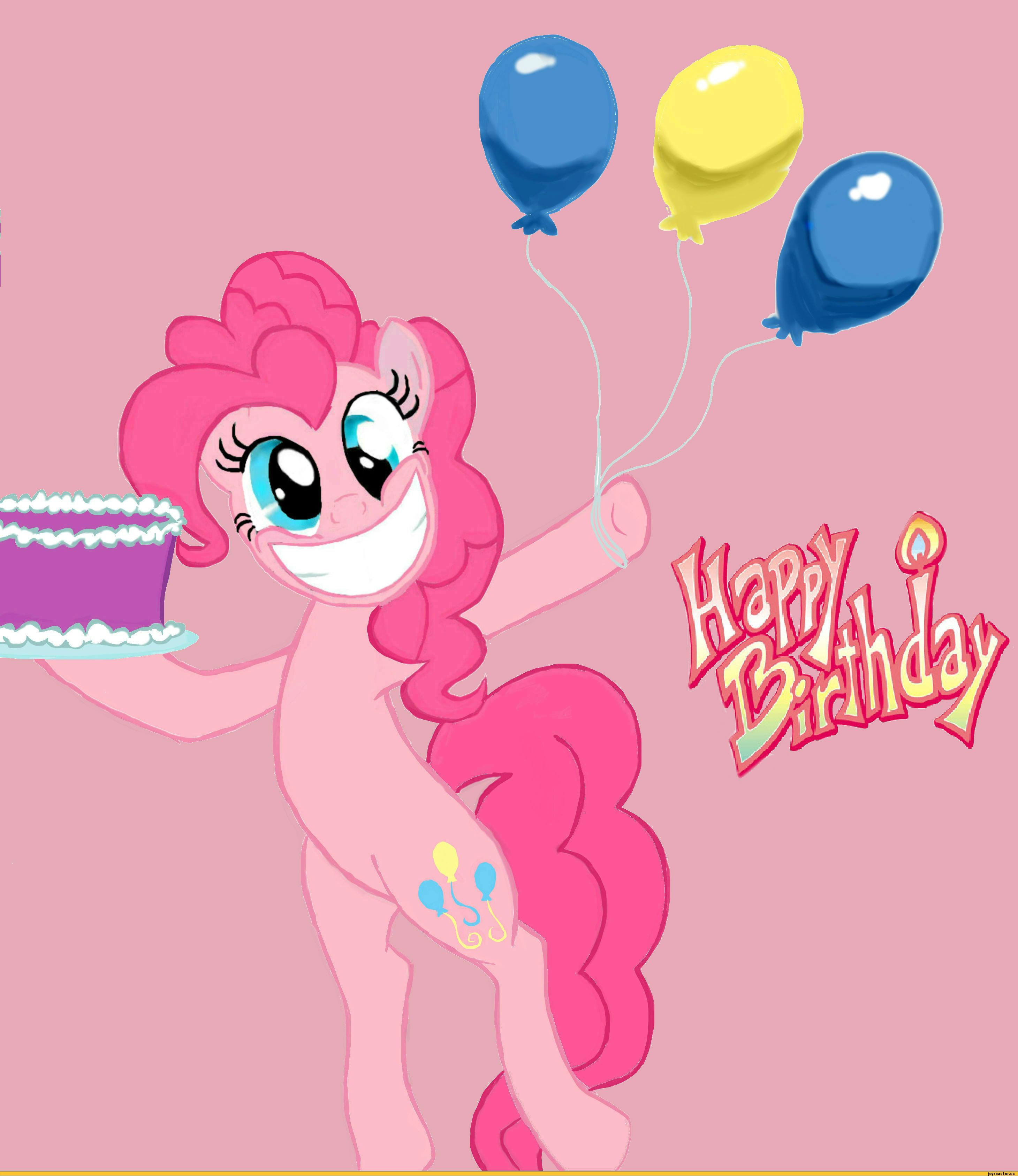 Май литл пони день рождения. С днем рождения пони. Пинки Пай день рождения. Открытка пони с днем рождения. MLP С днем рождения.